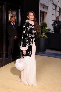 Aurora James at The Carlyle: 2026 Met Gala Departures held at The Carlyle on May 04, 2026 in New York, New York.