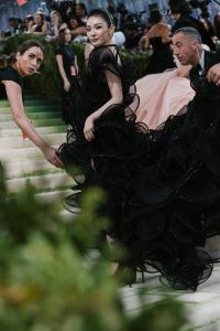 Ningning at The 2026 Met Gala Celebrating "Costume Art" held at The Metropolitan Museum of Art on May 04, 2026 in New York, New York.