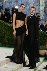 Vittoria Ceretti and Wes Gordon at The 2026 Met Gala Celebrating "Costume Art" held at The Metropolitan Museum of Art on May 04, 2026 in New York, New York.