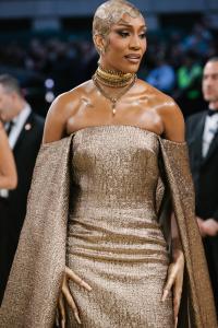 A'ja Wilson at The 2026 Met Gala Celebrating "Costume Art" held at The Metropolitan Museum of Art on May 04, 2026 in New York, New York.