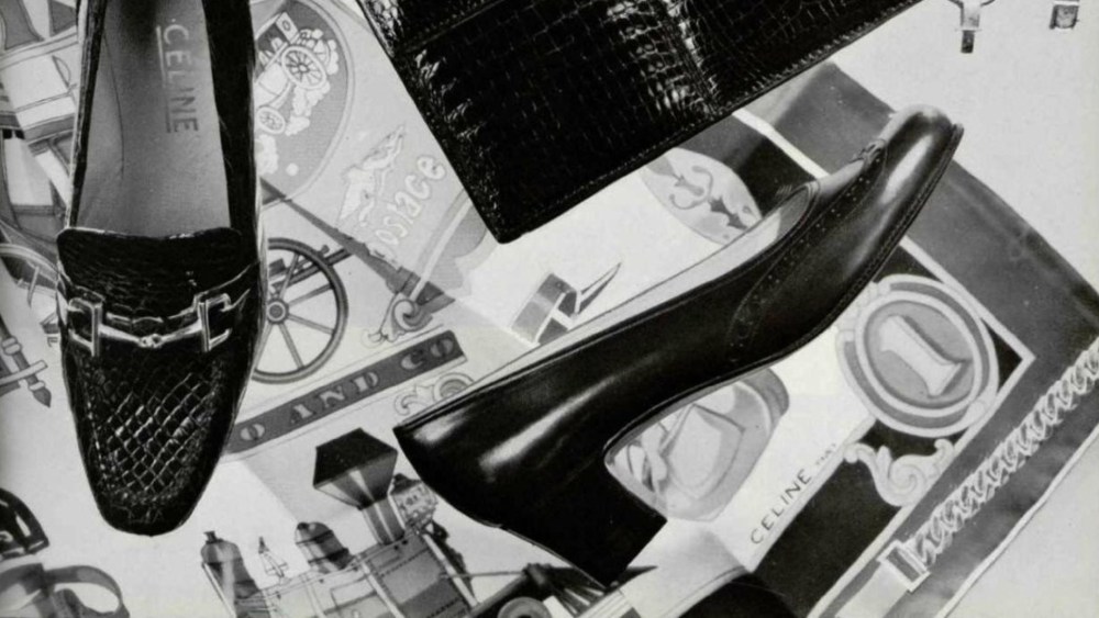 A silk scarf featured in a Celine campaign, circa 1968.