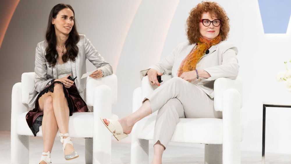 Scentbird's Elena Lécué (left) and Bettina O'Neill at the WWD Beauty CEO Summit.