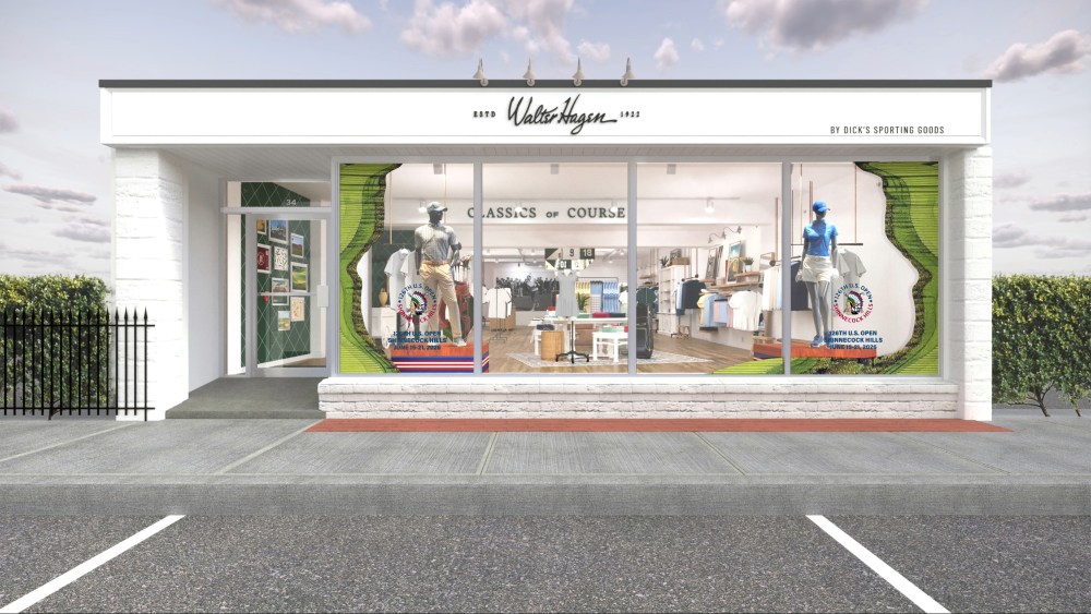 A rendering of the Walter Hagen pop-up from Dick's opening in East Hampton.