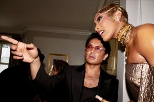 A look at A’ja Wilson getting ready for the Met Gala 2026 with Prabal Gurung.