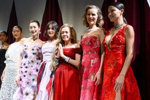 Liu Wen, Nour Arida, Caroline Scheufele, Eva Herzigova and Adriana Lima