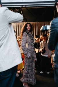 Backstage at the Dior Cruise 2027 ready-to-wear show.
