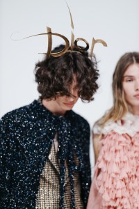 Backstage at the Dior Cruise 2027 ready-to-wear show.