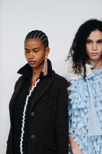 Backstage at the Dior Cruise 2027 ready-to-wear show.
