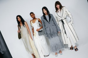 Backstage at the Dior Cruise 2027 ready-to-wear show.