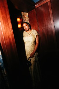 Guest at Doen Cocktail Party