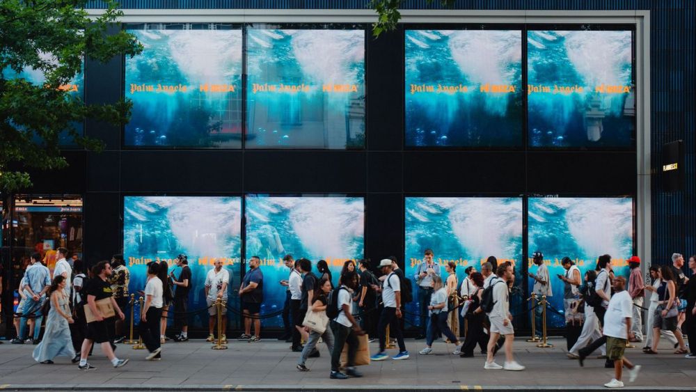 Outside the Flannels flagship on Oxford Street in London this week.