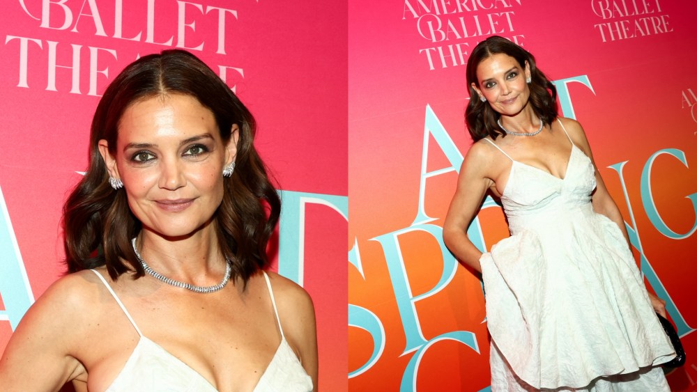 Katie Holmes wears Ashlyn at the American Ballet Theatre’s 2026 Spring Gala on May 20 in New York City.