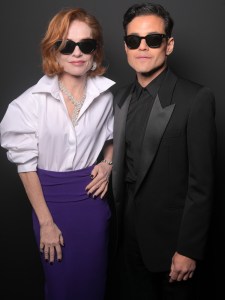 Isabelle Huppert and Rami Malek