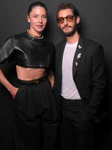 Natasha Andrews and Pierre Niney