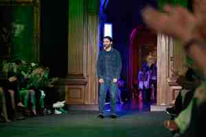 Nicolas Ghesquière takes a bow at the Louis Vuitton Cruise 2027 show.