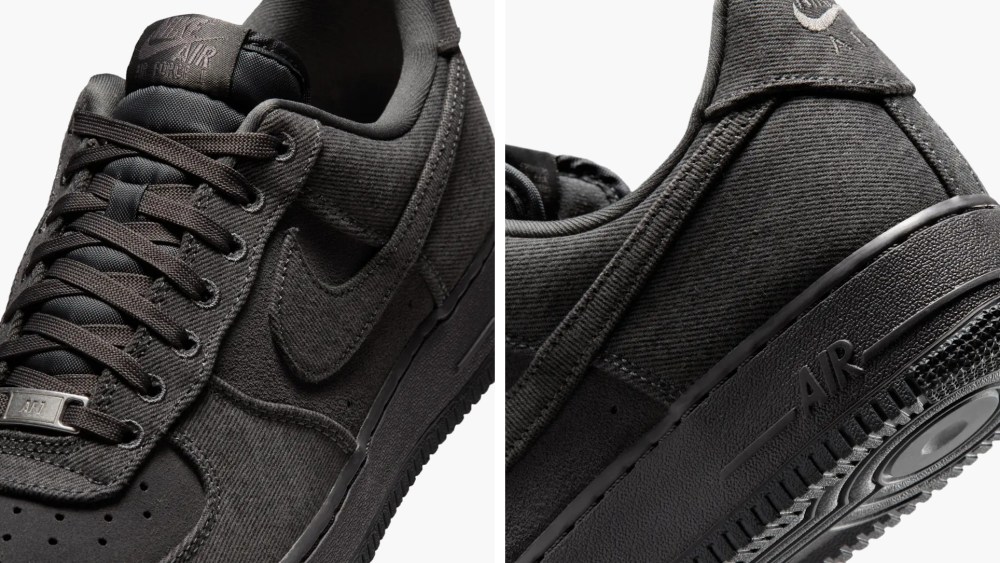 Nike Air Force 1 Low Black Denim