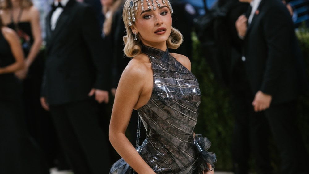 Sabrina Carpenter wears custom Dior at the 2026 Met Gala.