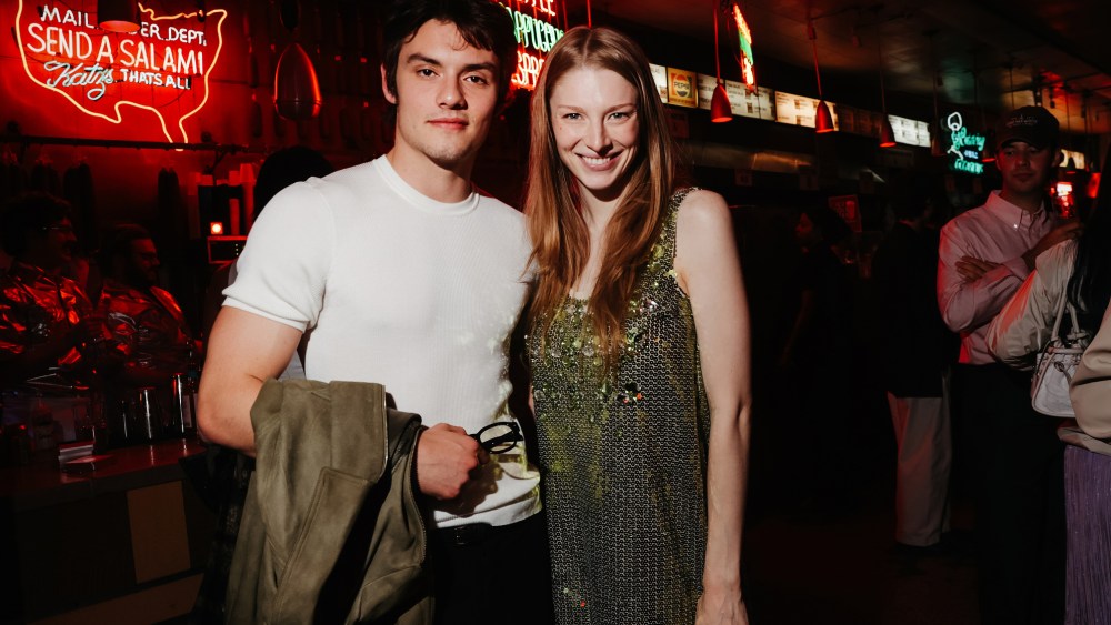 Louis Partridge and Hunter Schafer