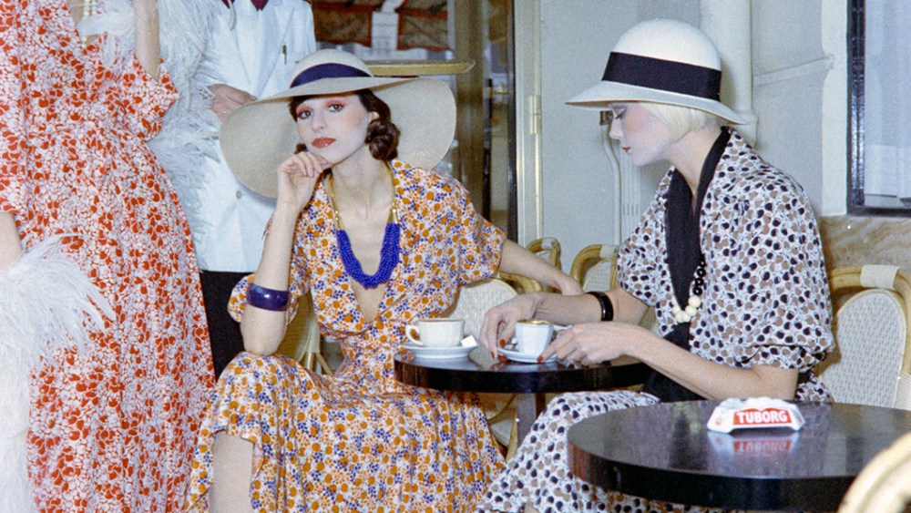 Christian Dior spring 1974 couture collection advance, Paris.