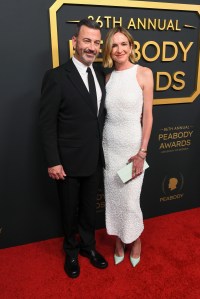 Jimmy Kimmel and Molly McNearney at the 86th Annual Peabody Awards held at the Beverly Wilshire on May 31, 2026 in Los Angeles, California.