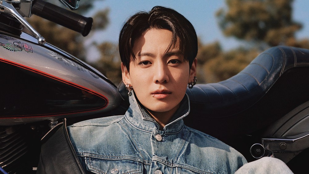 Jung Kook in Calvin Klein denim.