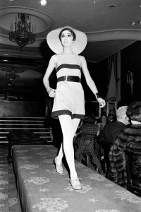 James Galanos's spring 1967 couture collection presented at the Baroque Room inside the Plaza Hotel in Manhattan. (Photo by Sal Traina/WWD/Penske Media via Getty Images)