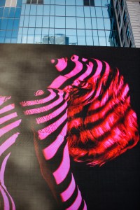 The scene at the Madonna performance hosted by Grindr.