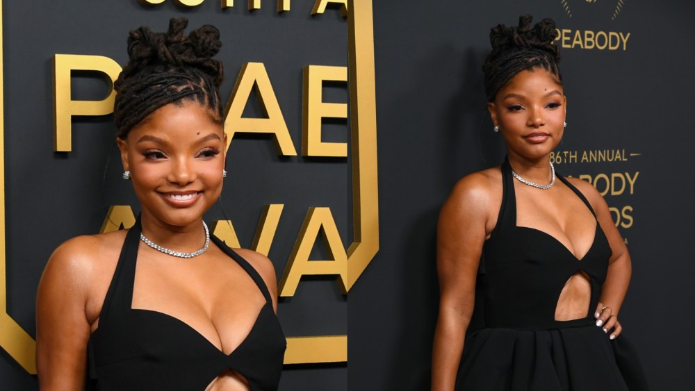 Halle Bailey wears The New Arrivals by Ilkyaz Ozel at the 86th annual Peabody Awards on May 31 in Los Angeles.