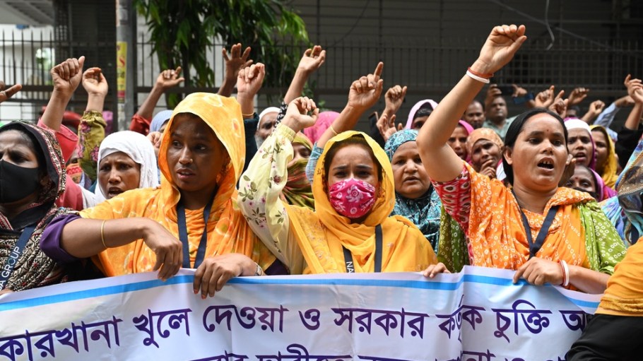 Bangladesh garment worker protest